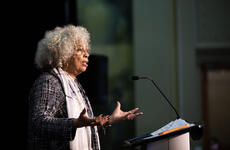 Keynote speaker Angela Davis addresses attendees at MIT's annual Martin Luther King Jr. event