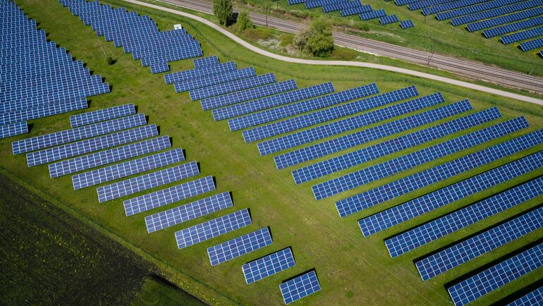 Solar panel field 