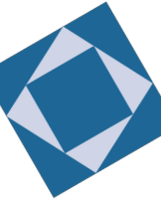 This is an image of nested blue squares that is part of the IWER logo