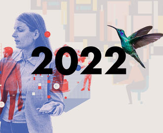 "2022" text centered with various graphics