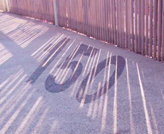The number "150" appears in a fence's shadow