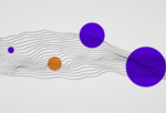 Data visualization circles and waves