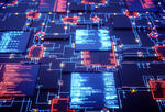 Futuristic circuitry board