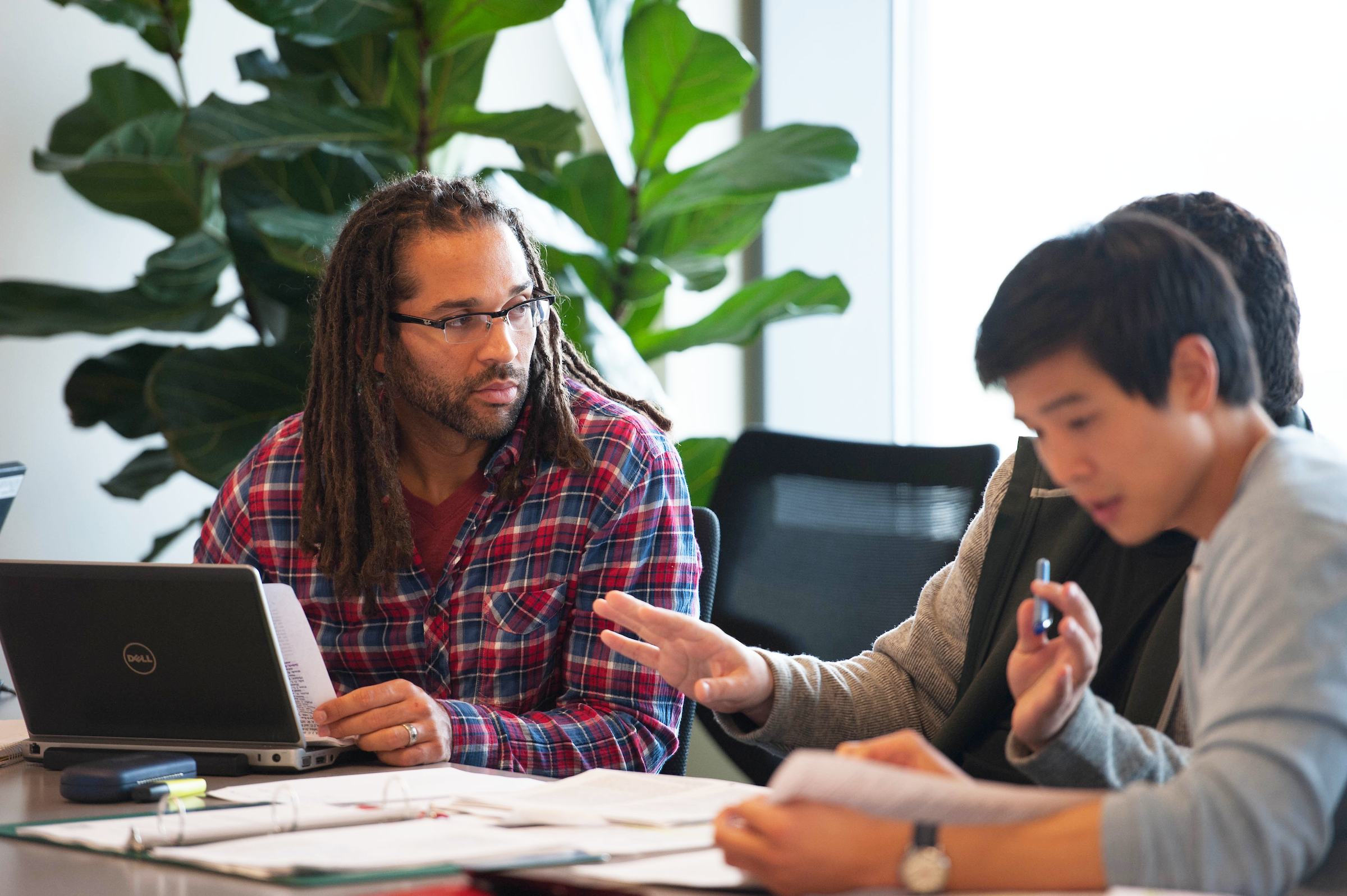 students studying