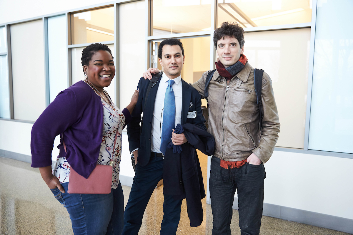MIT Sloan Students Standing