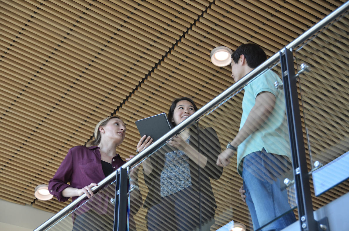 Students standing in e62