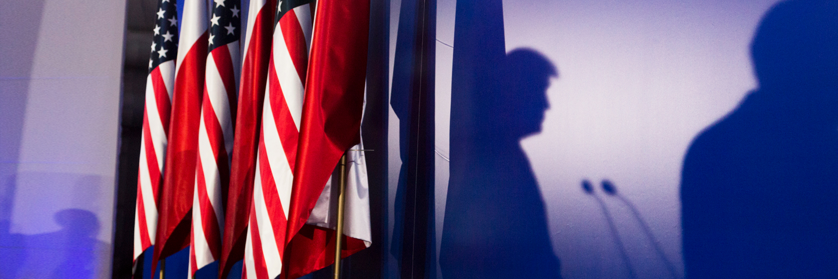 Silhouette of Donald Trump