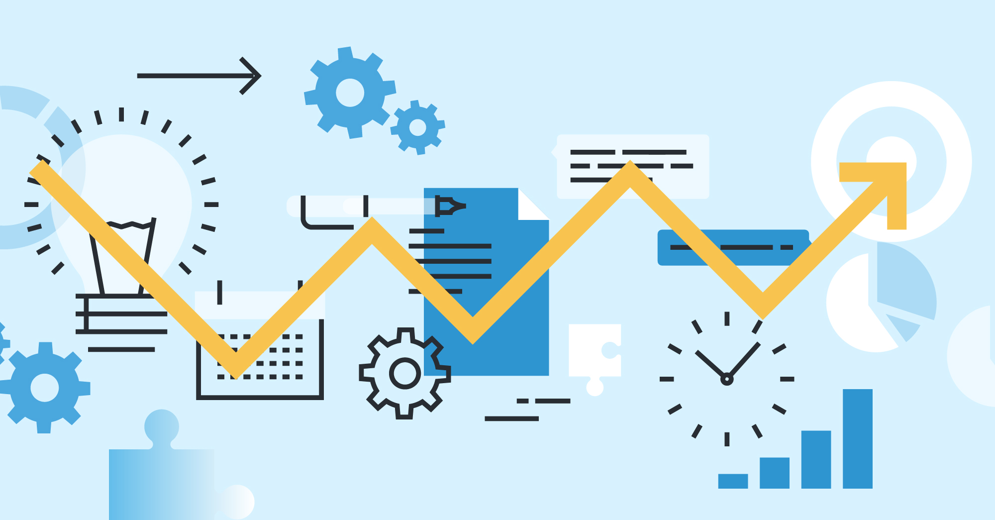 analytics graph with to-dos