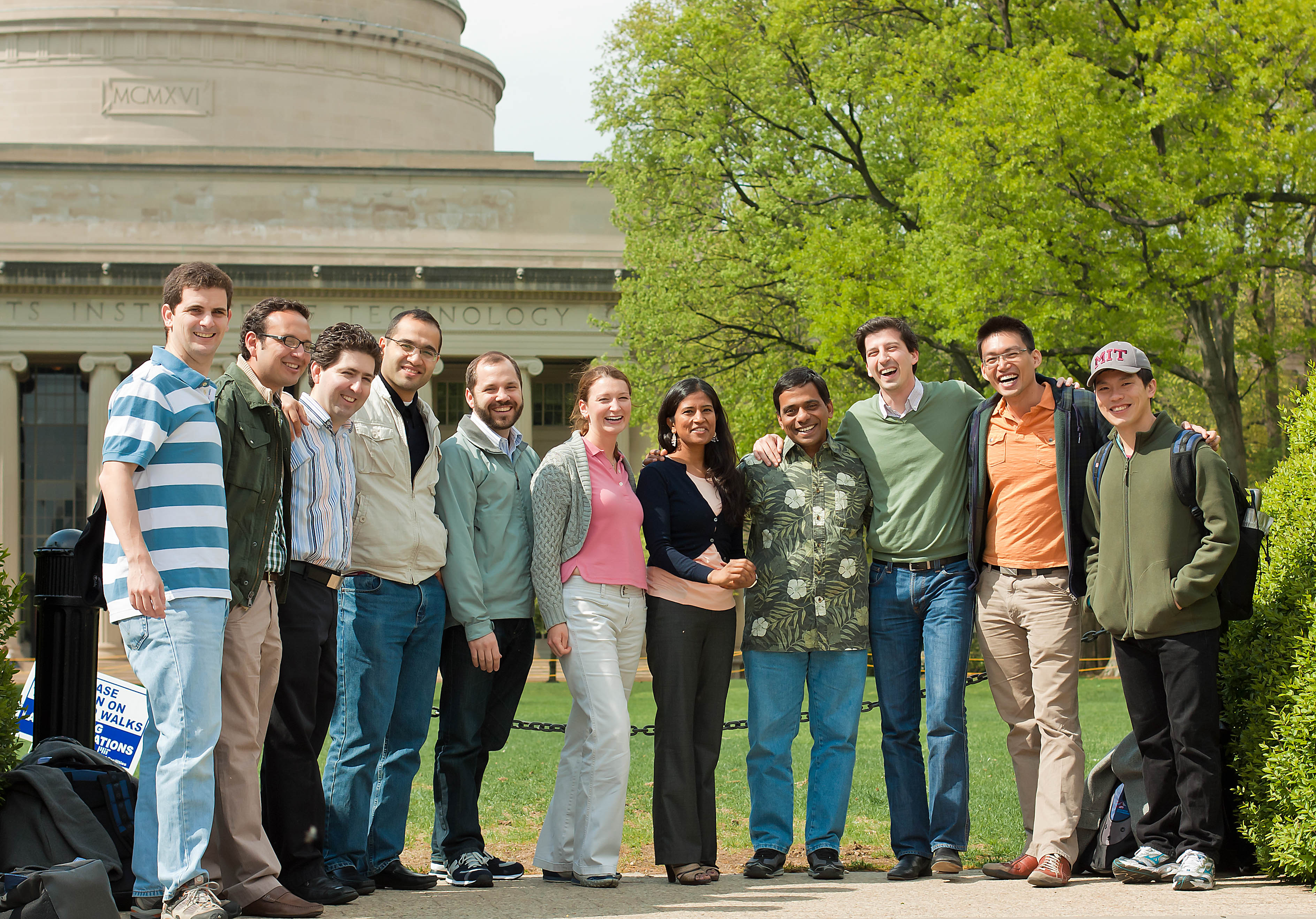 MIT Sloan SDM Students in front of MIT Dome