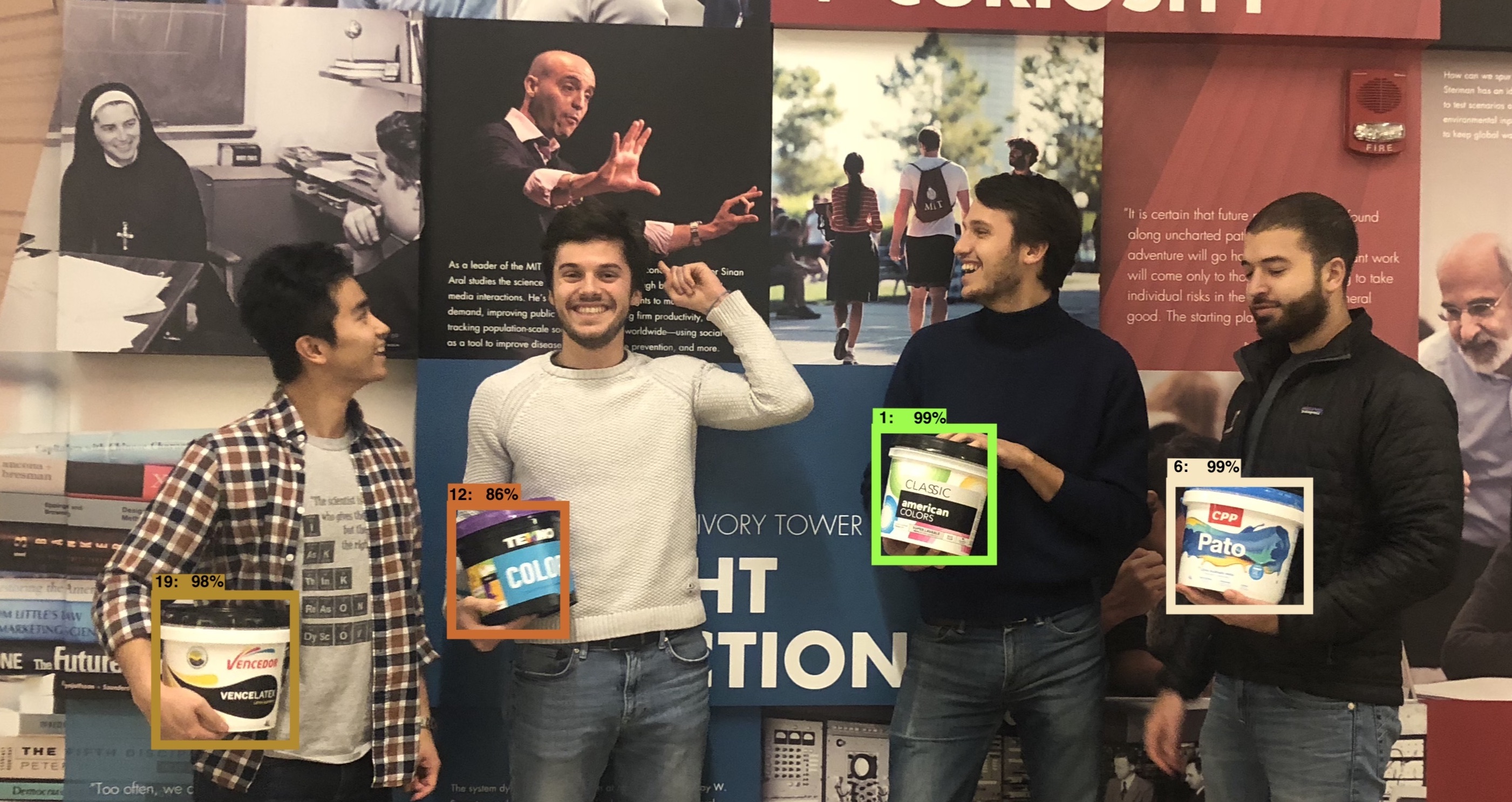 A-Lab Qroma team with their paint can images.