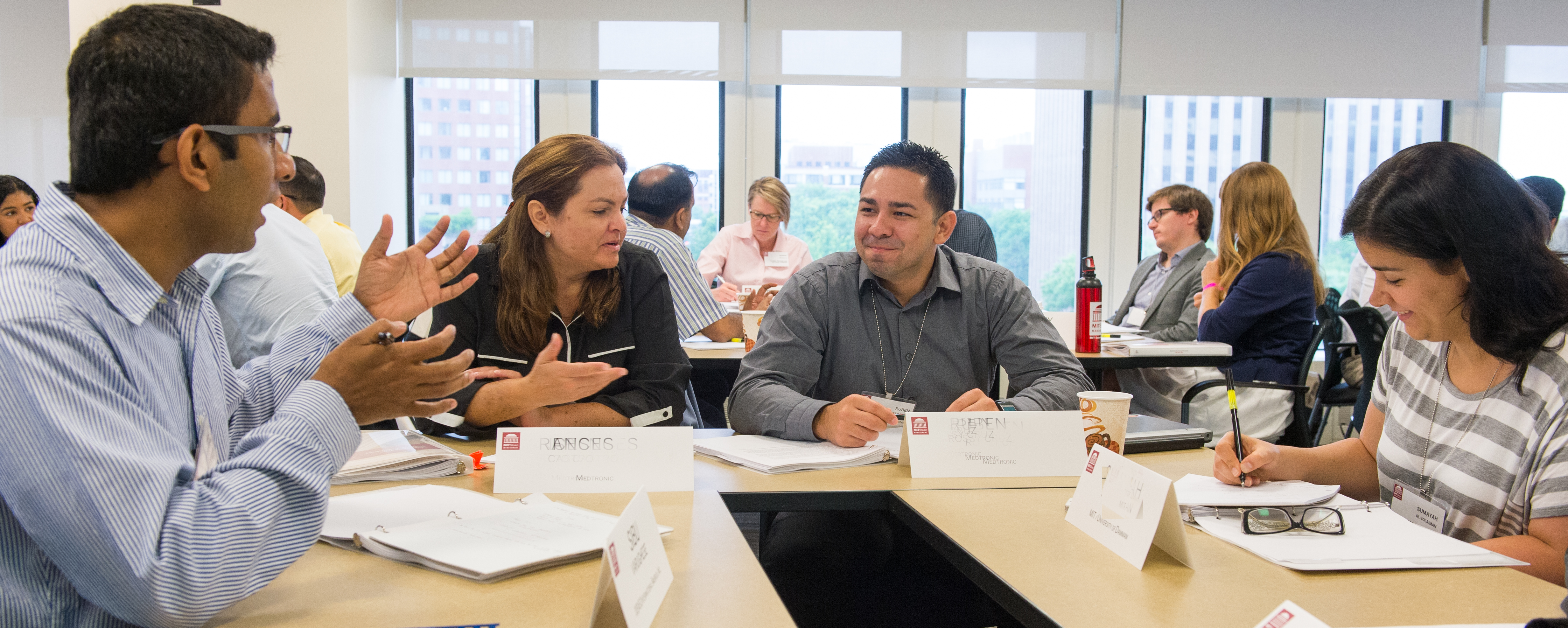 MIT Sloan exec ed students in classroom