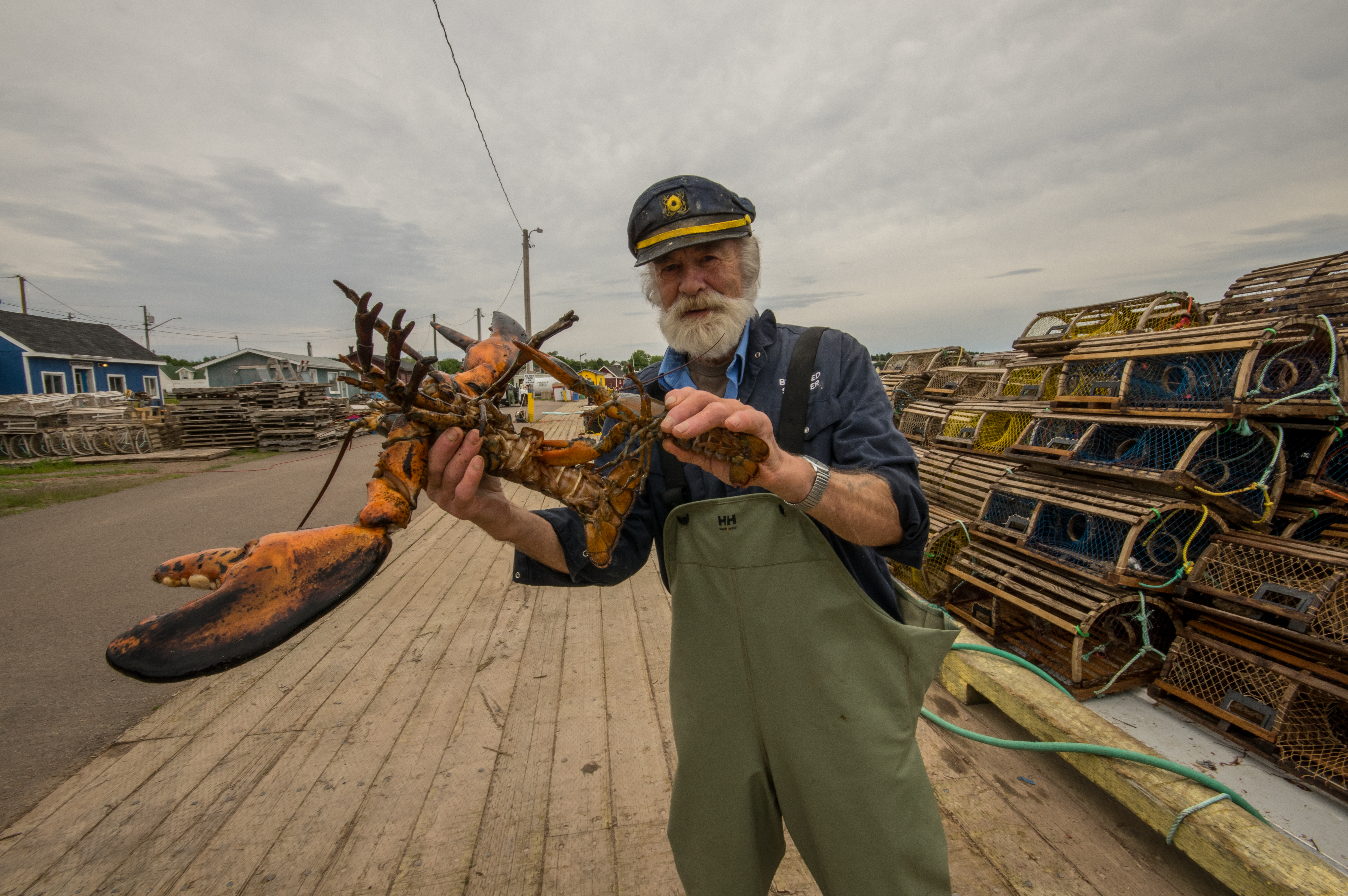 Man holding Lobster