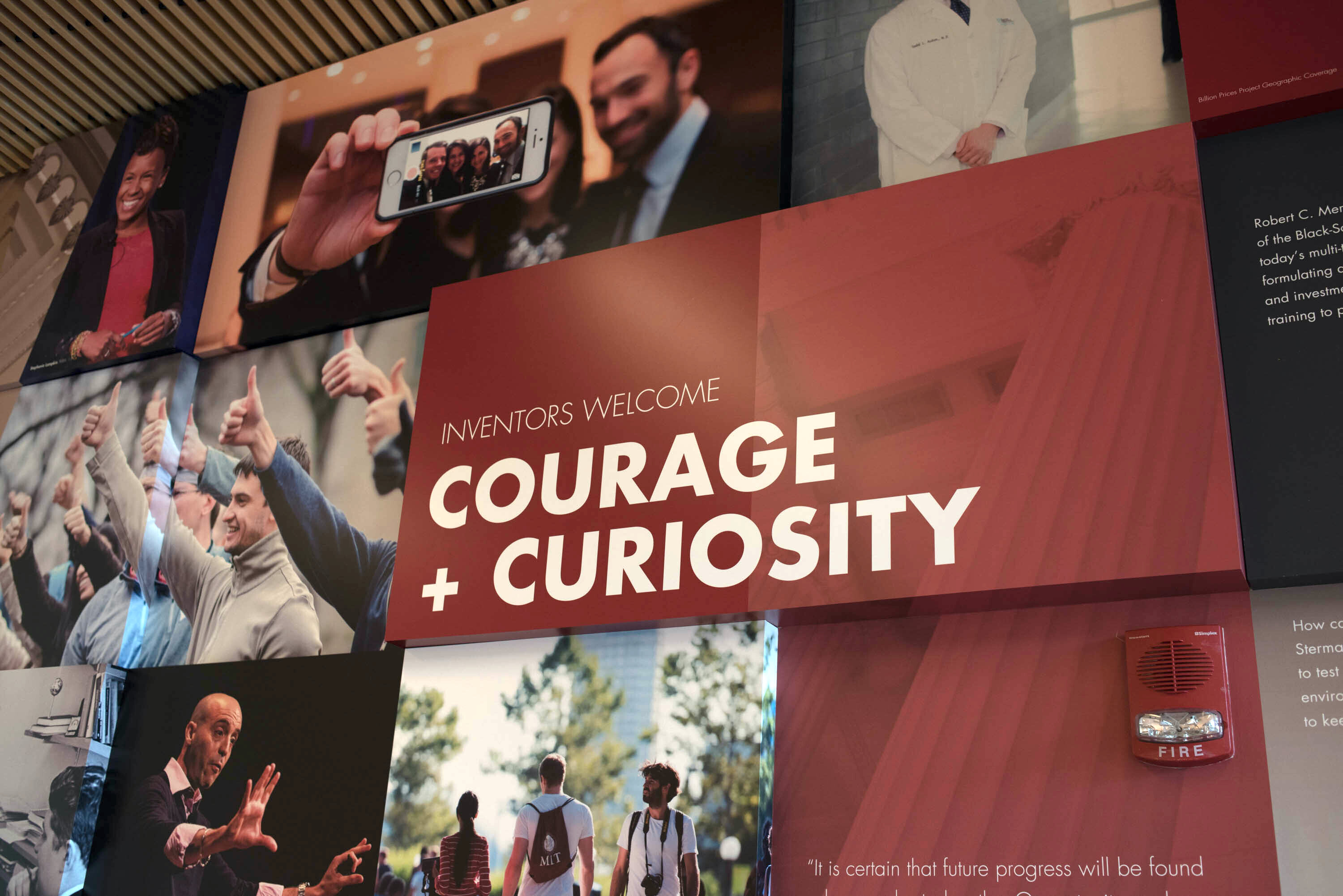 E62 Lobby Wall Courage and Curiosity