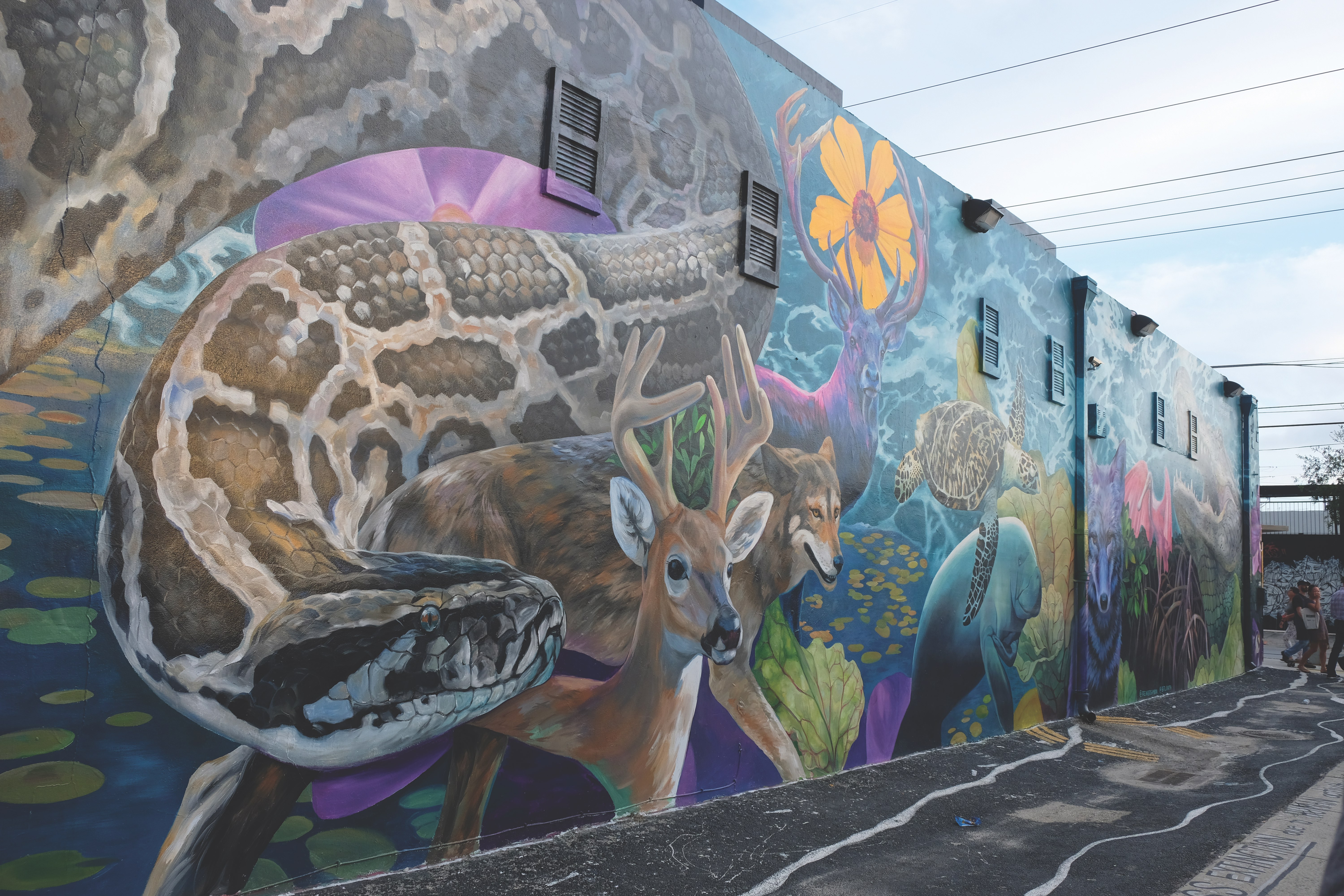 "The Anthropocene Extinction" mural uses VR technology to stress the importance of biodiversity.