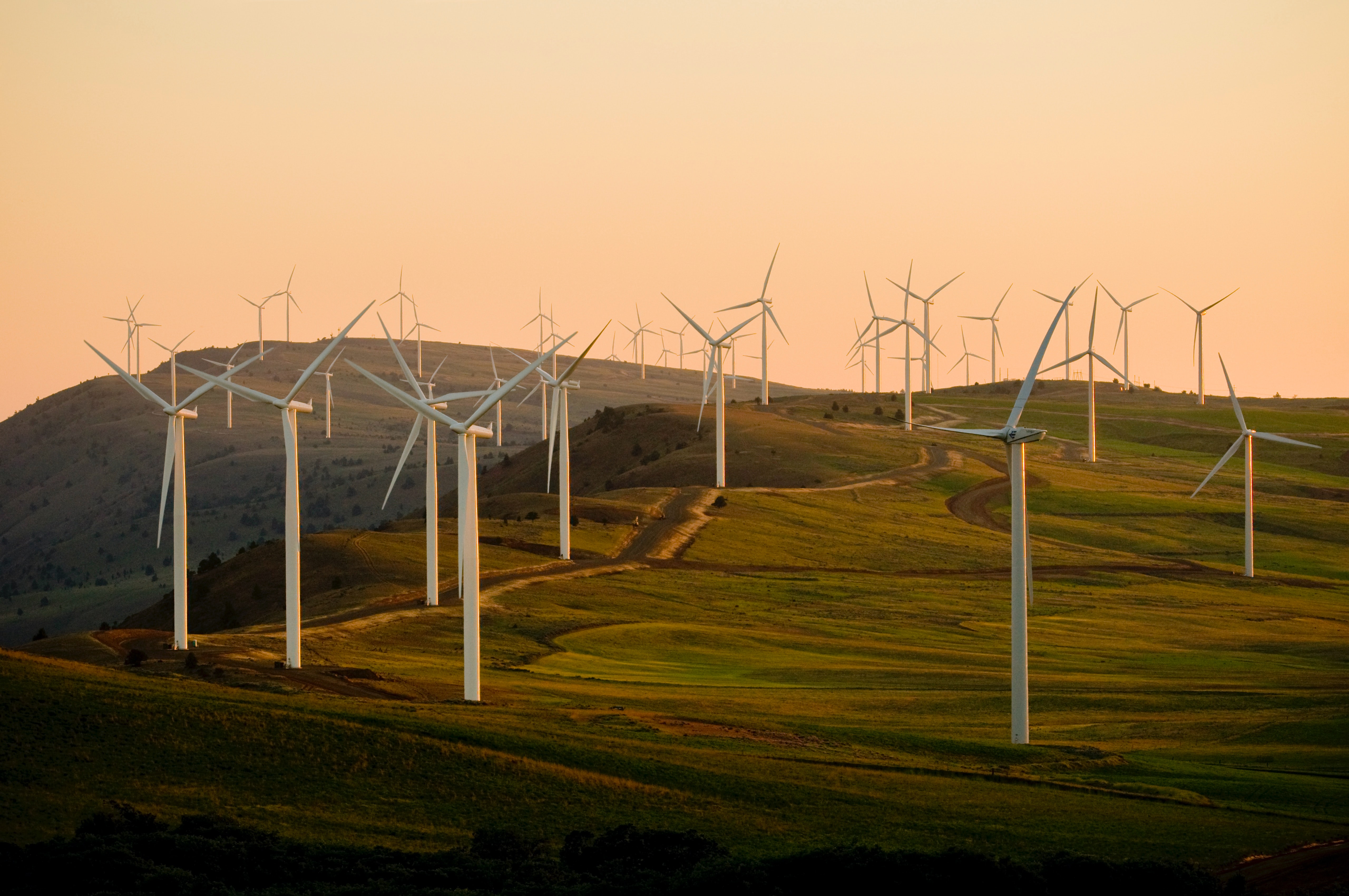 Wind power landscape