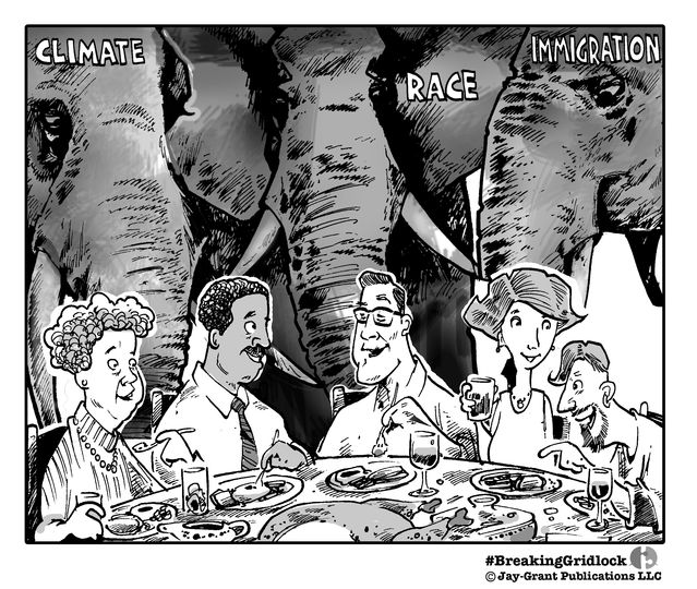 Breaking through Gridlock cartoon