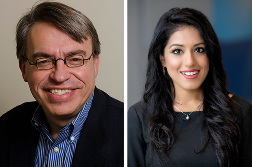 Headshot of Dimitris Bertsimas and Najat Khan