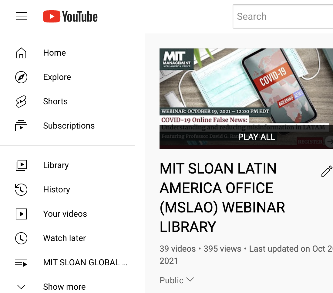 MSLAO YouTube Channel Overview