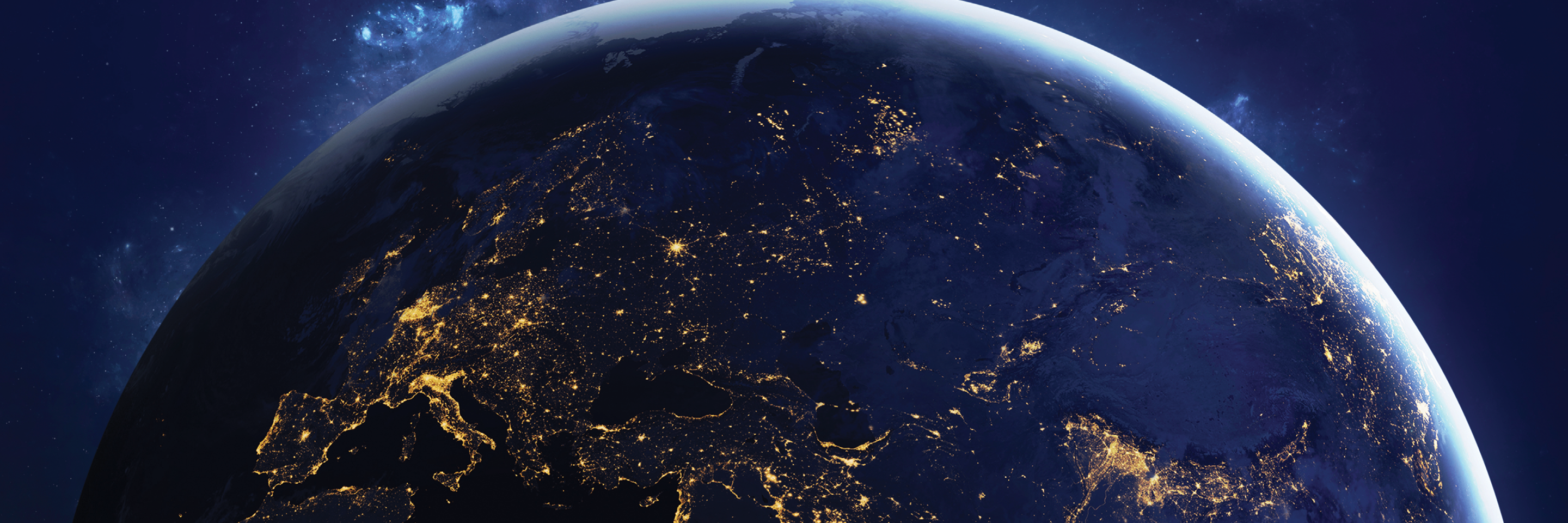 View of the globe from space