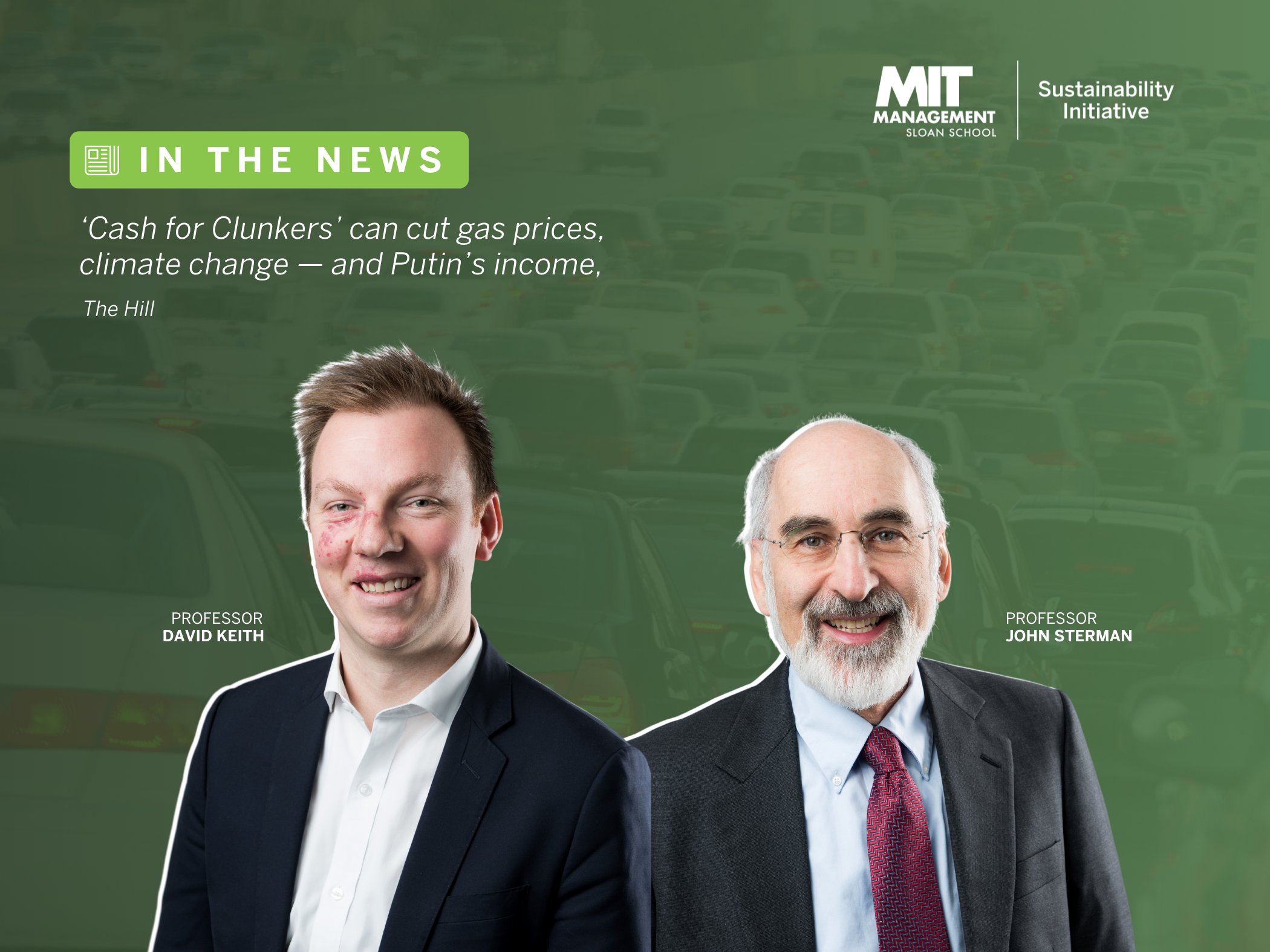 Professors John Sterman and David Keith