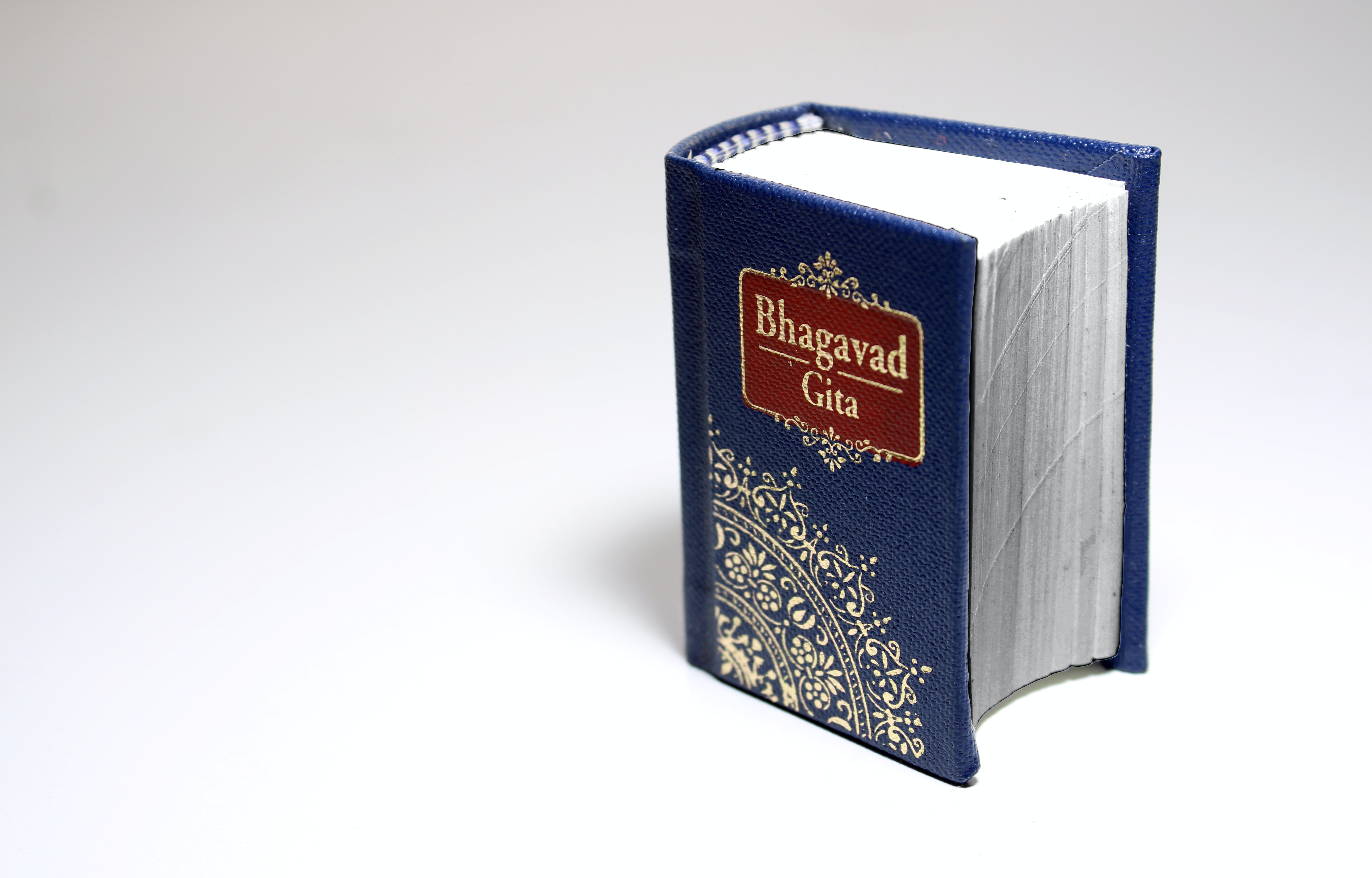 Book with title "Bhagavad Gita"