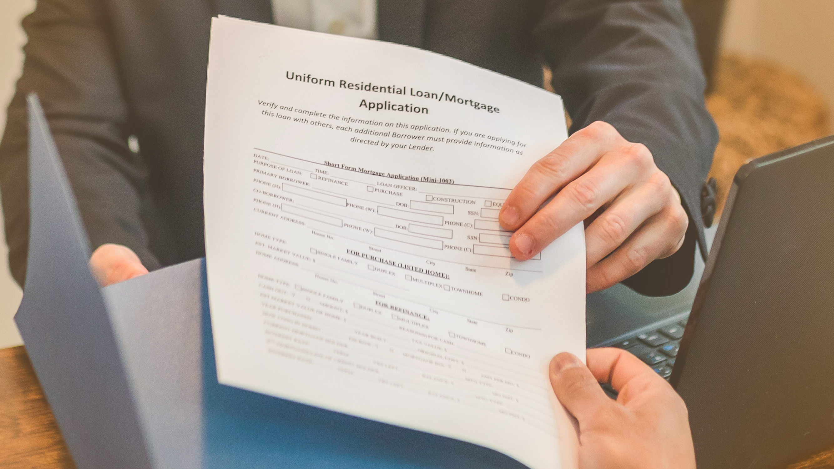 Person holding a mortgage loan application; relating to shadow debt for rent and mortgage payments