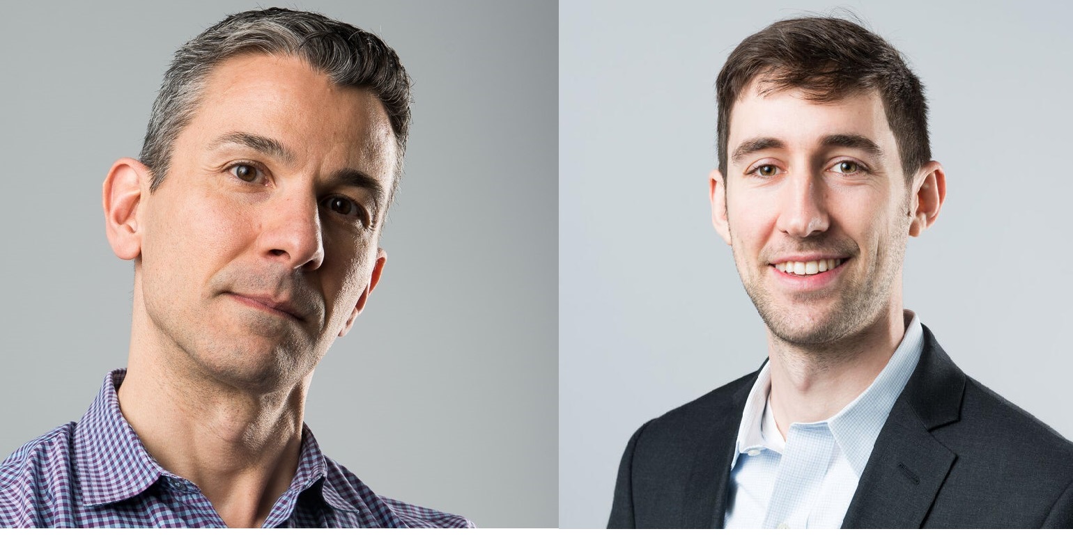 Headshots of Professors Emilio J. Castilla (left) and Ethan Poskanzer (right)