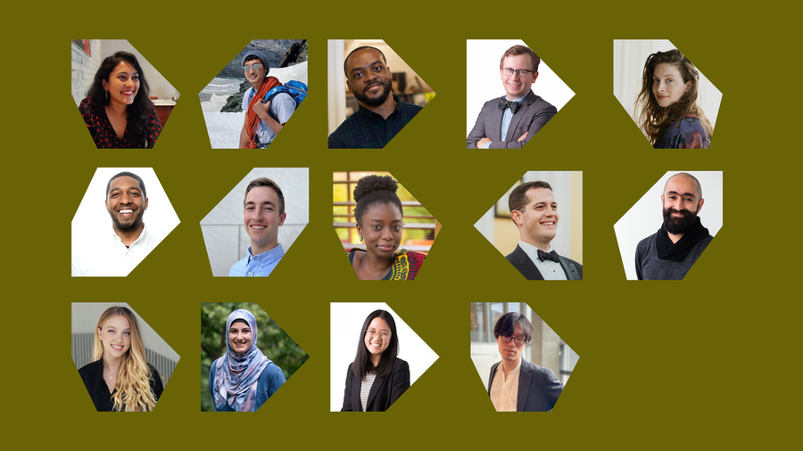 A collage of headshots of the MIT Morningside Academy for Design's inaugural fellows