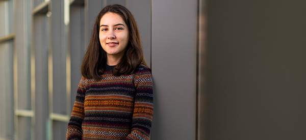 Valeria Robayo stands inside E62