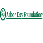 Arbor Day Foundation is written in forest green with a tree to the left of it