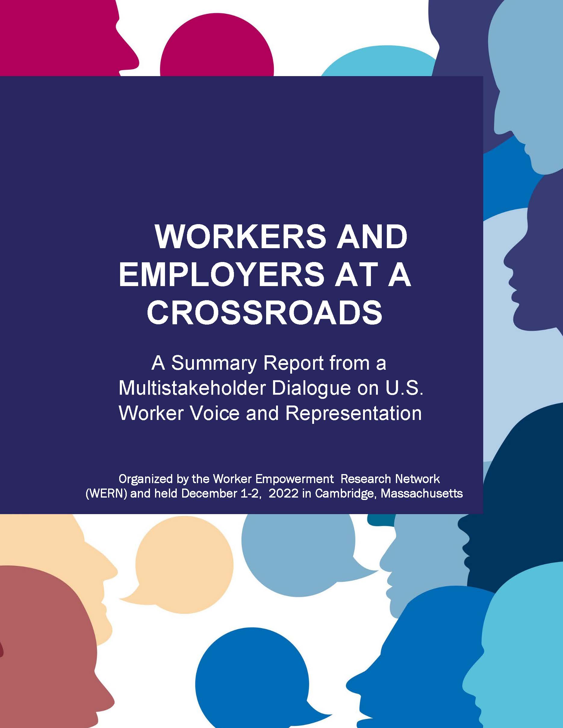 Image of the cover of the report "Workers and Employers at a Crossroads"