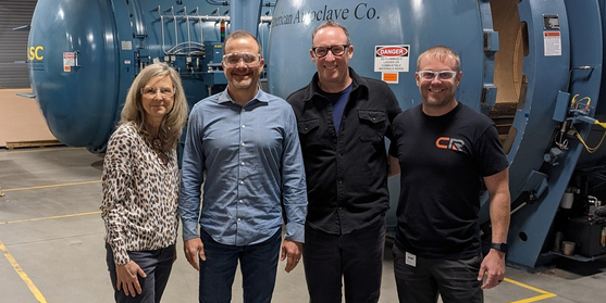 Jeff Wilke poses with Re:Build Manufacturing team