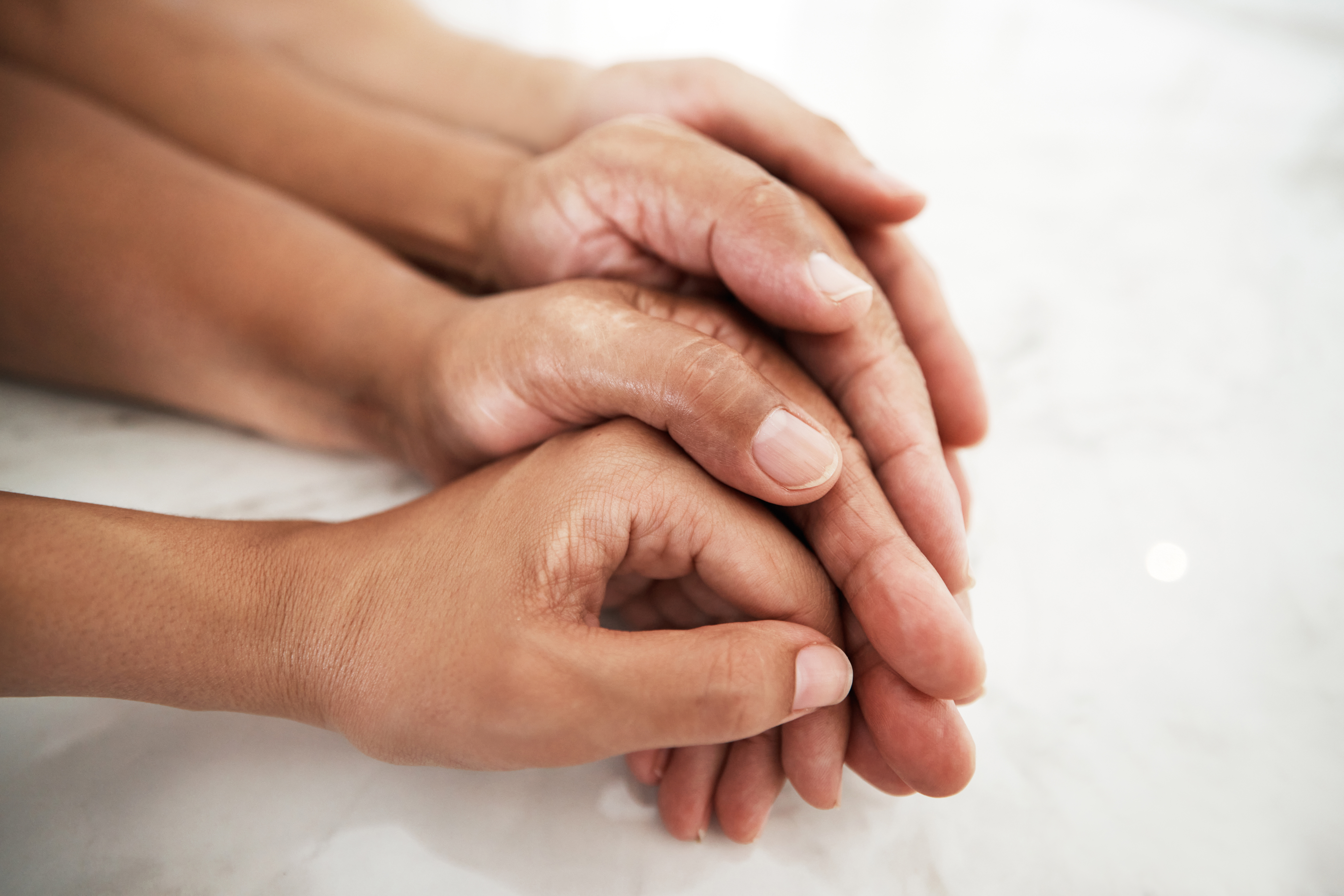 layer of hands