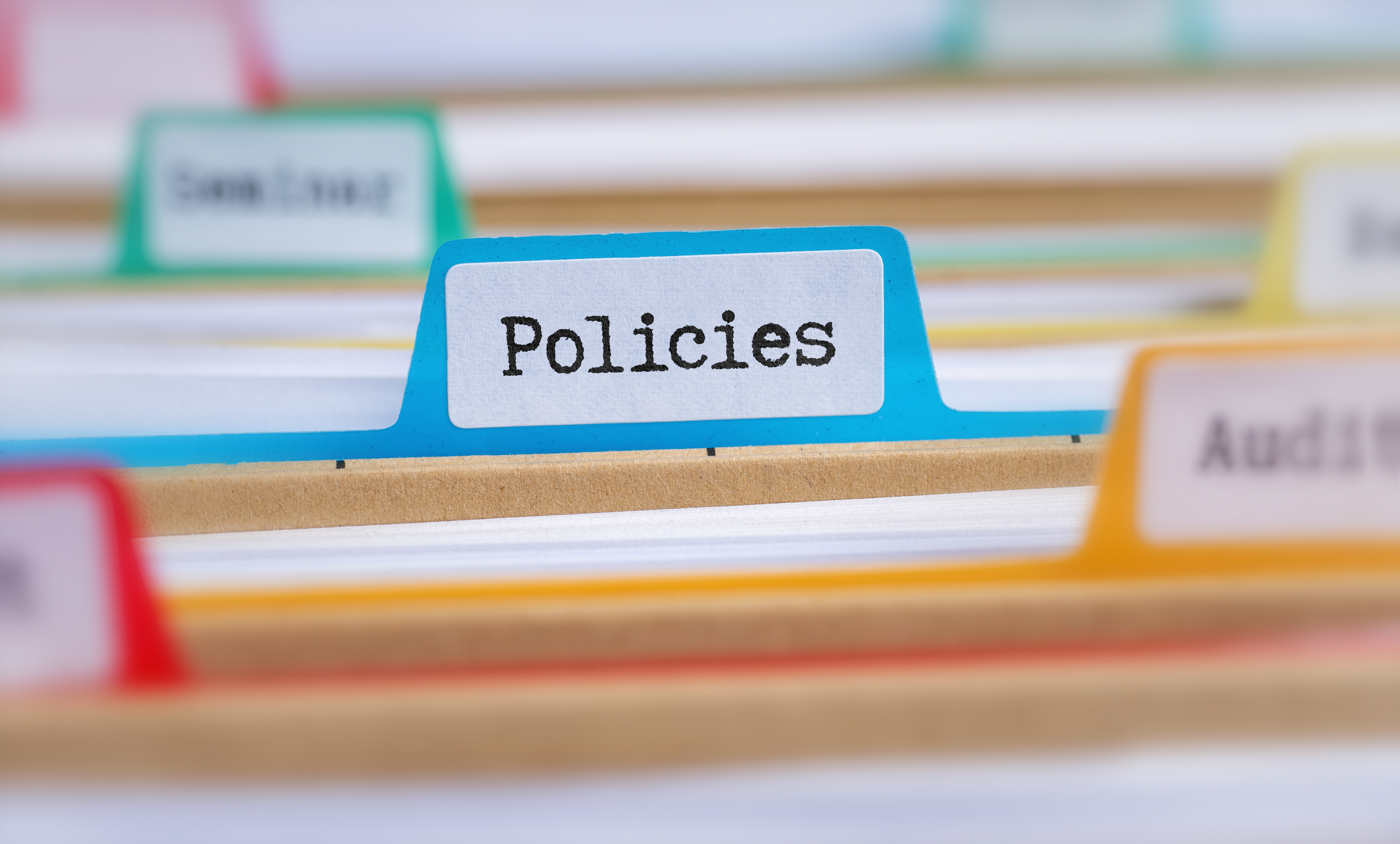 Folder labeled Policies.