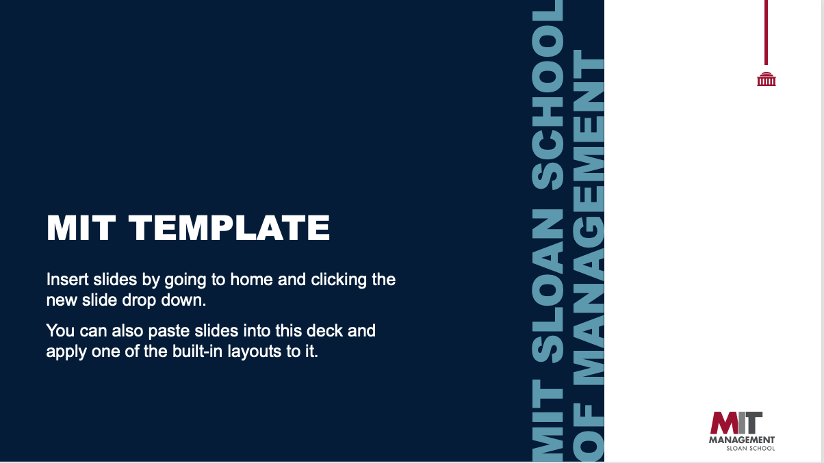 Screenshot of powerpoint template