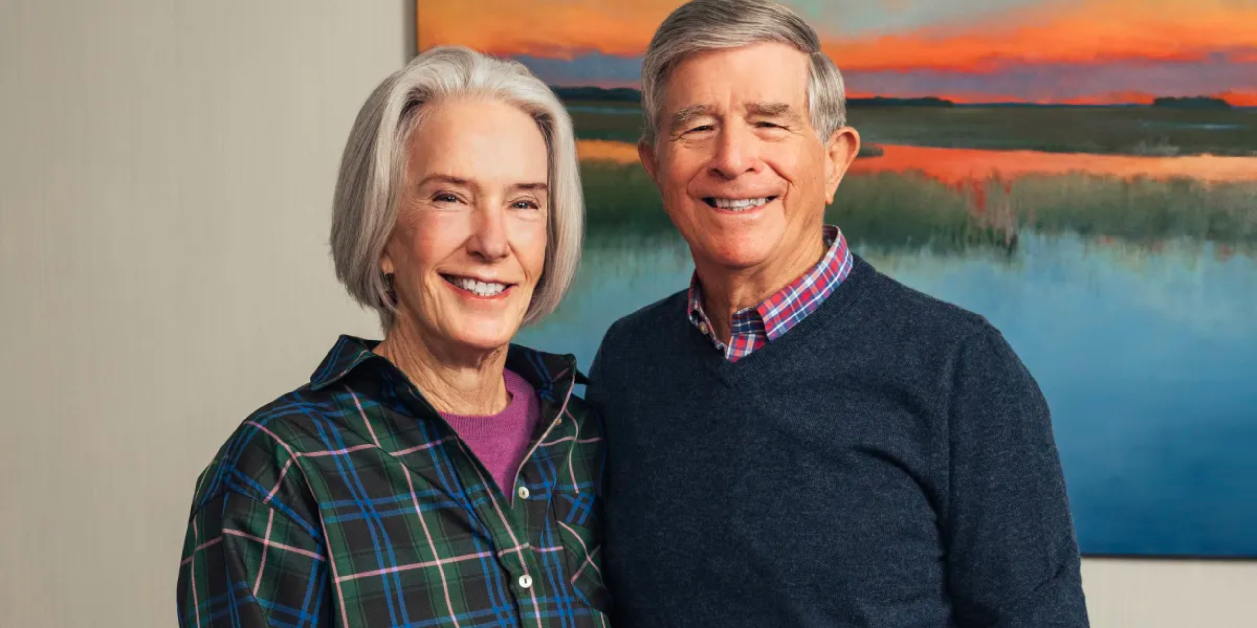 A portrait of James Ellis II, SM ’80, and Margaret Brady