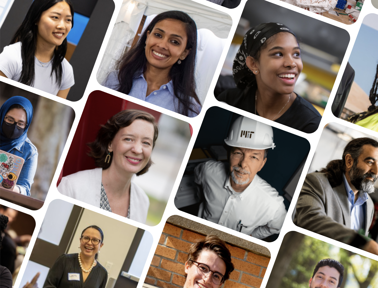 several small images of diverse members of the MIT community
