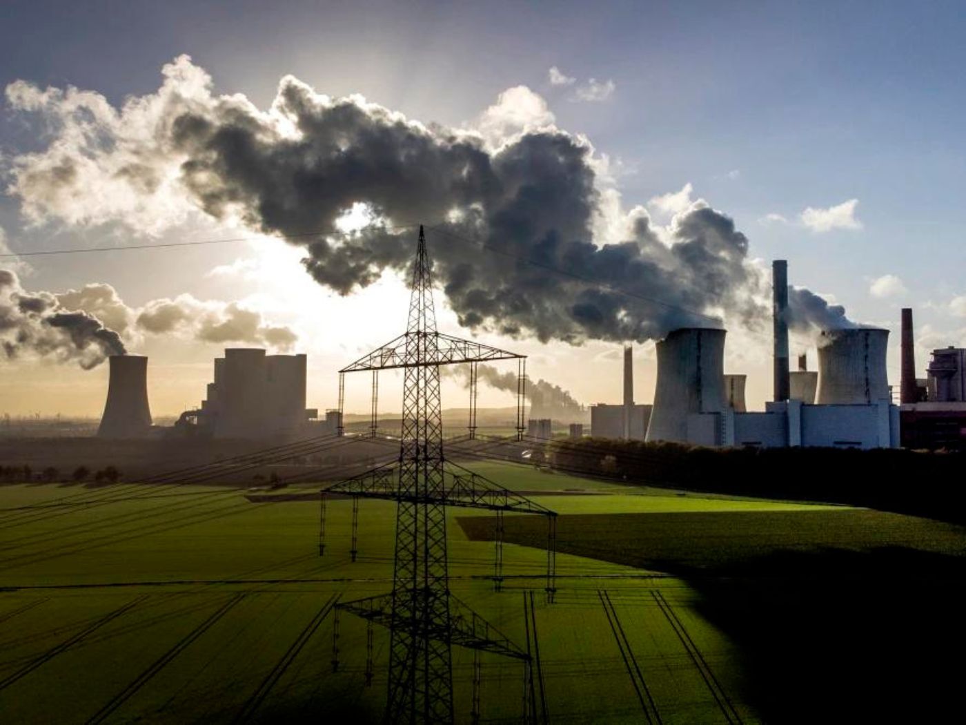 Steam rises from a coal-fired power plant near Grevenbroich, Germany, in November 2023. 