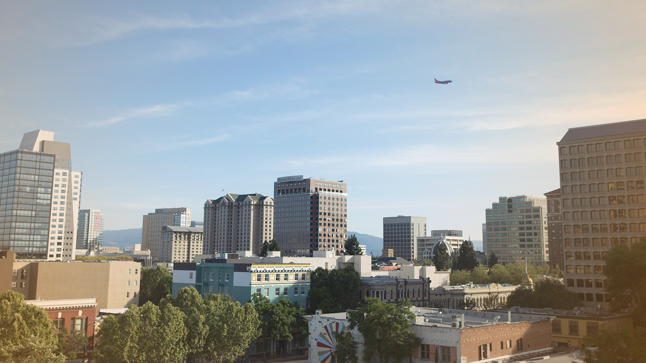 San Jose California City Skyline where Silicon Valley Bank (SVB) is based