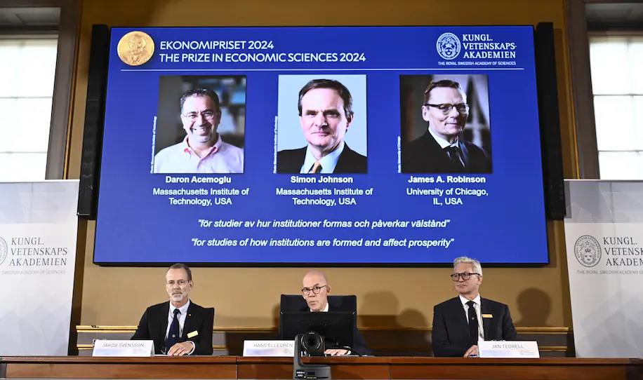 Simon Johnson and Daron Acemoglu win Nobel Prize in Economics