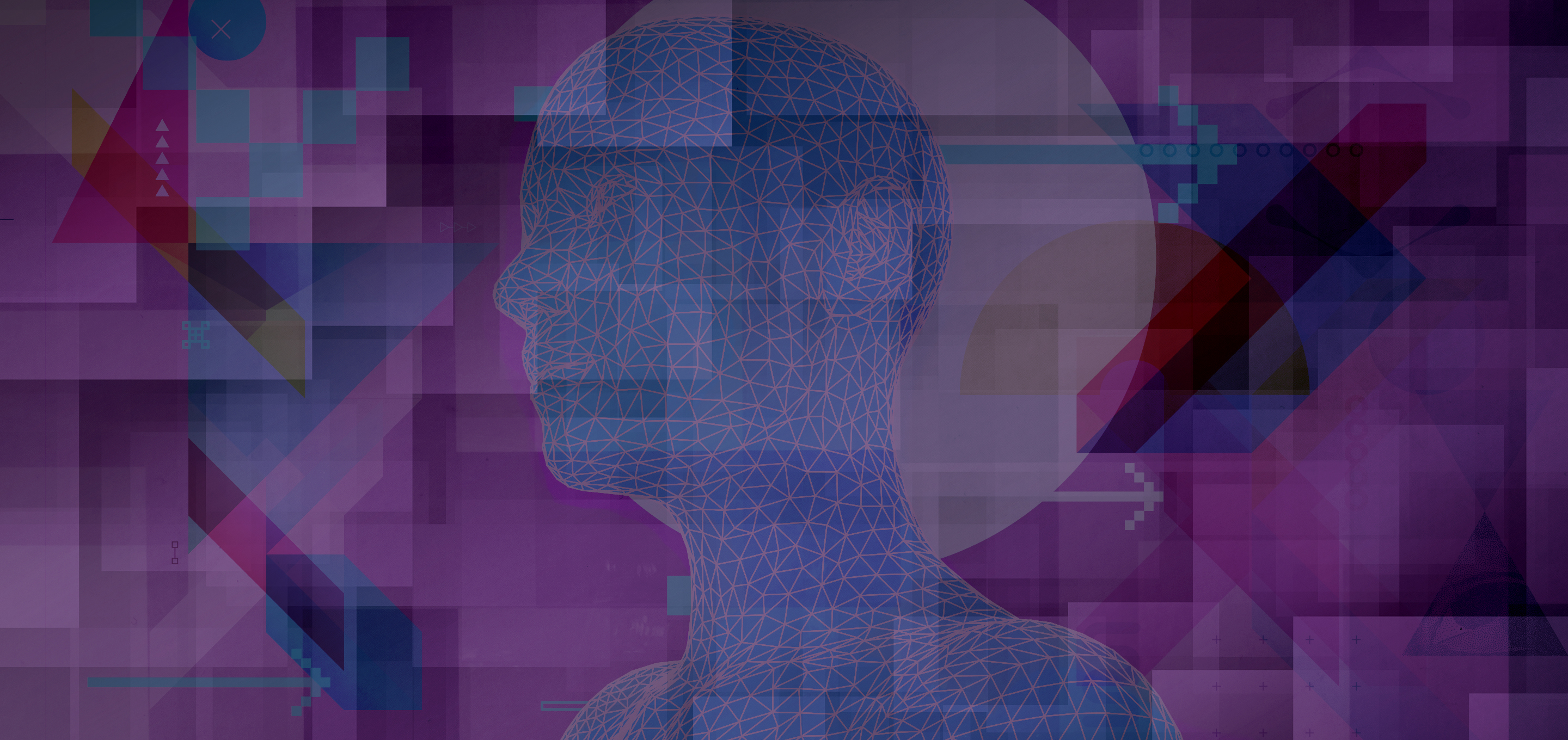 artificial intelligence algorithmic art with robot