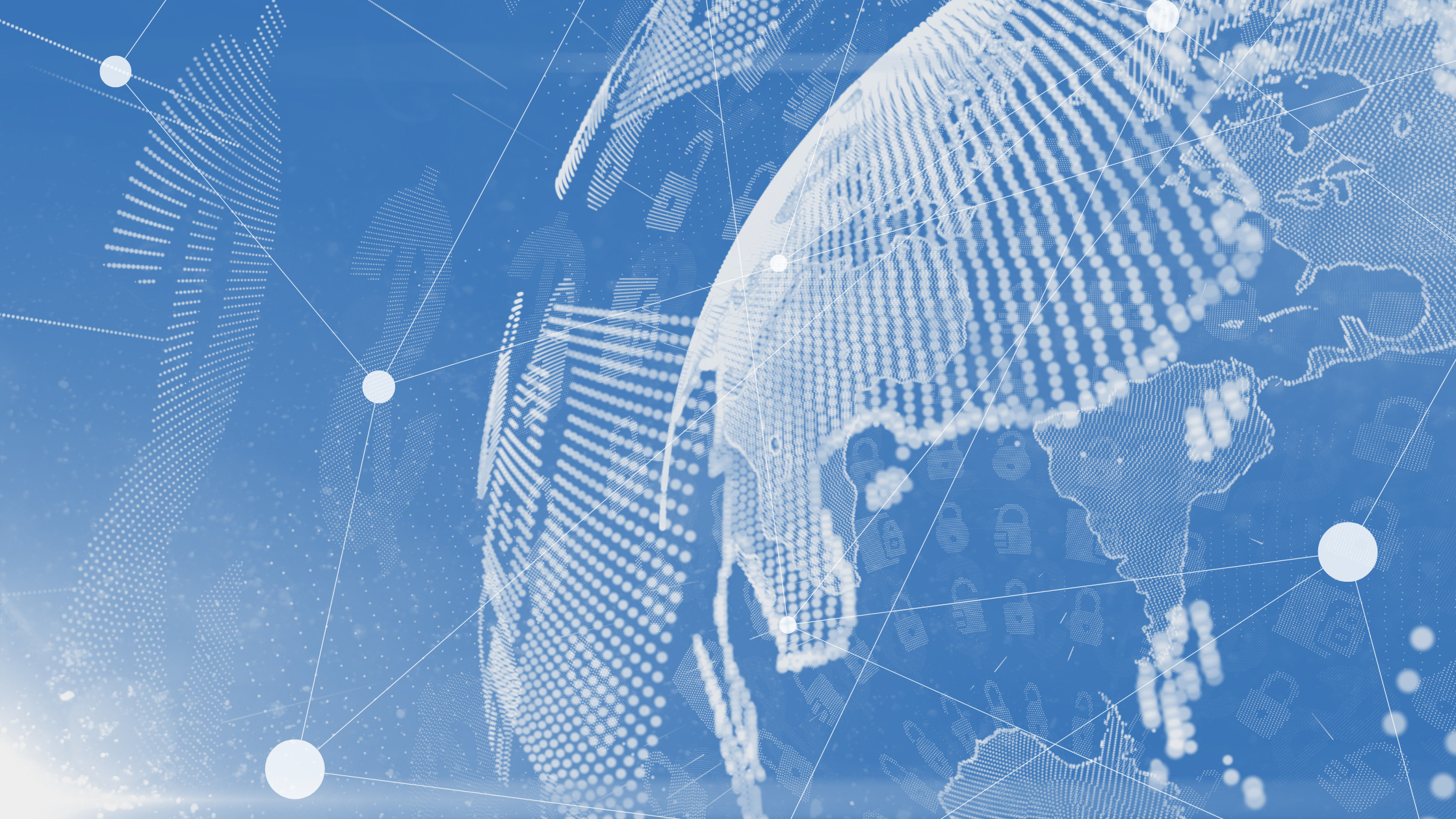 Graphic of africa and digital networks