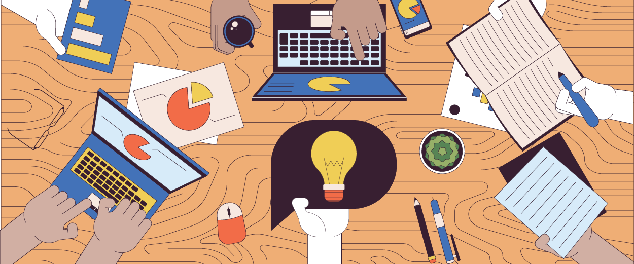 Illustration of table top