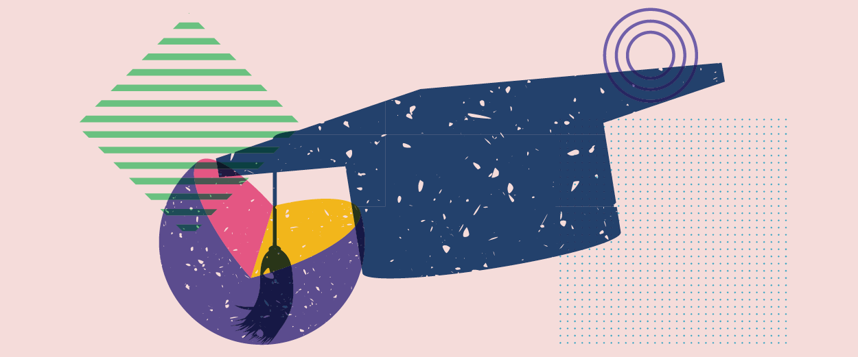 Illustration of graduation cap