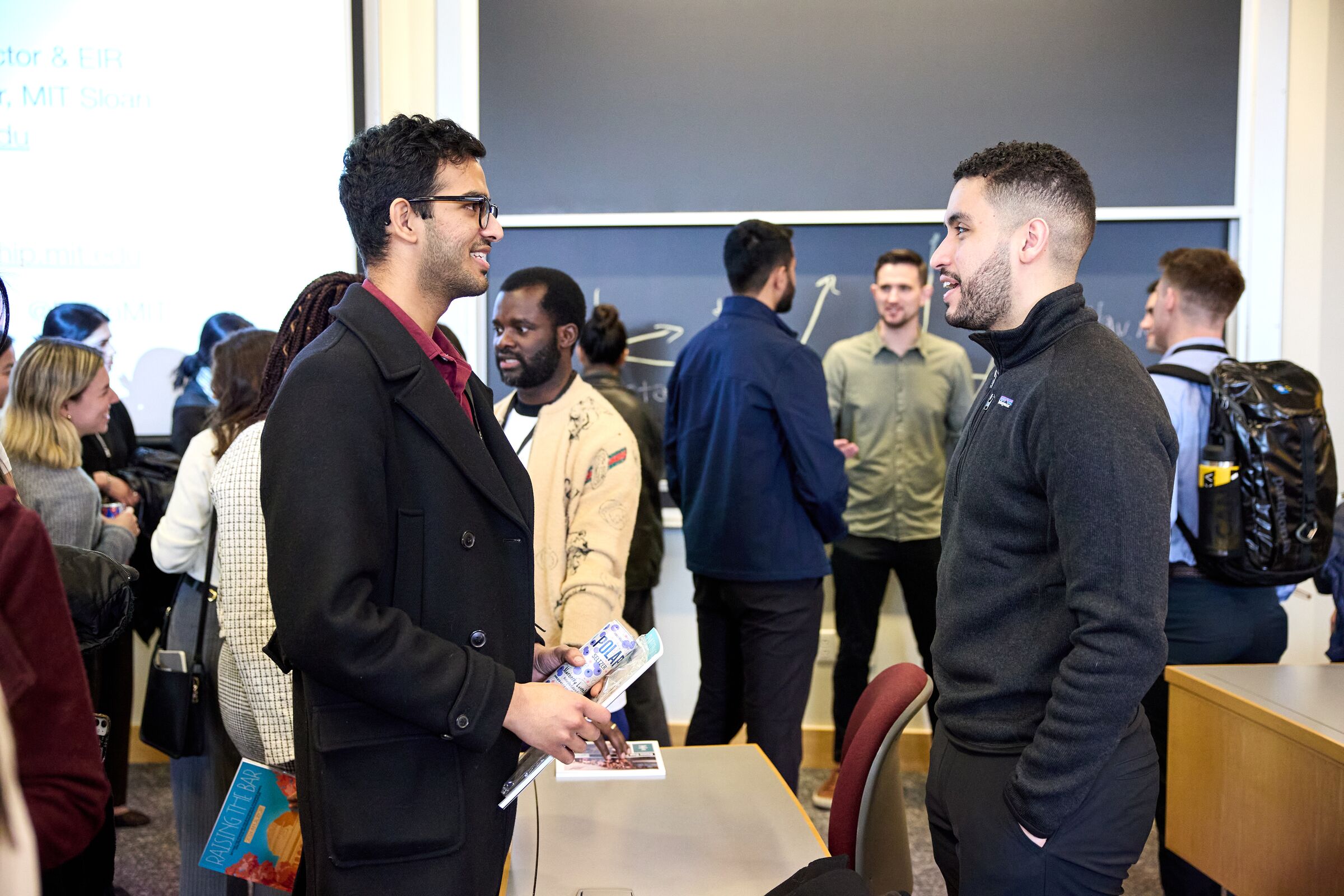 Two students speaking