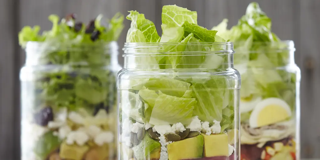 A trio of Farmers Fridge salads