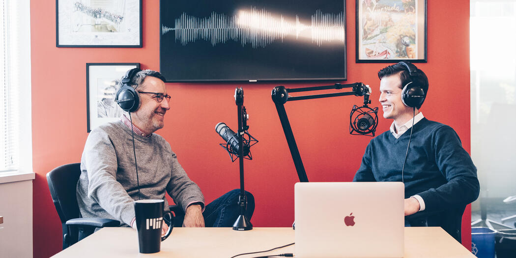 Ben Shields and Paul Michelman talking