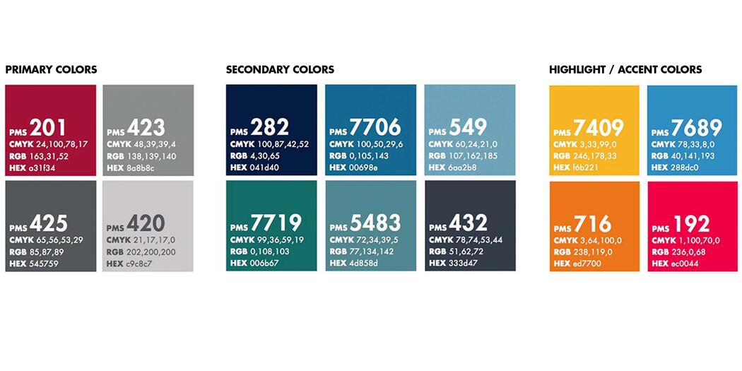 Color Palette  University Branding and Identity Guidelines