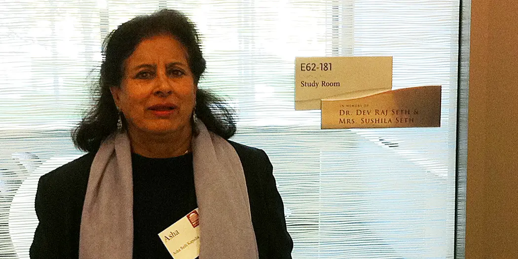Photo of Asha Seth Kapadia posing with E62-181