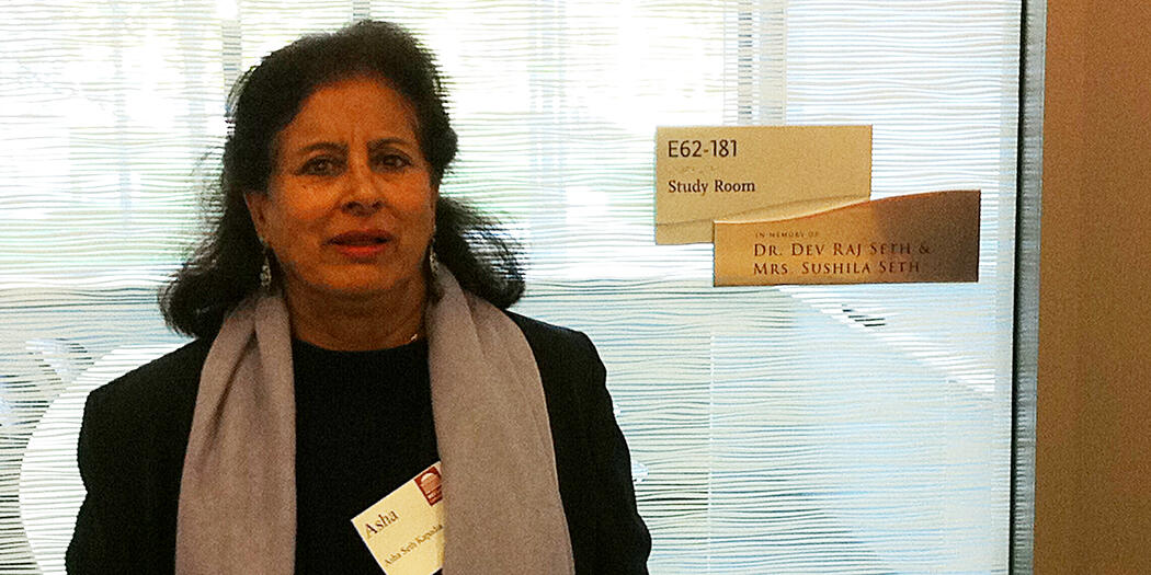Photo of Asha Seth Kapadia posing with E62-181